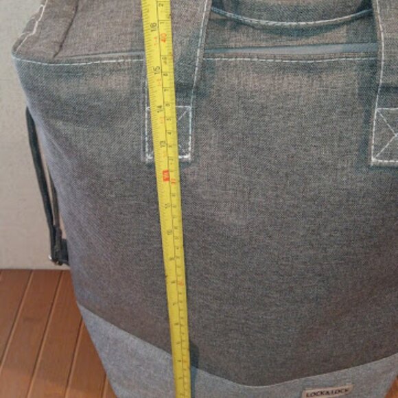 LOCK & LOCK Insulated Cooler Tote Bag 2 Tone Gray - Picture 13 of 14